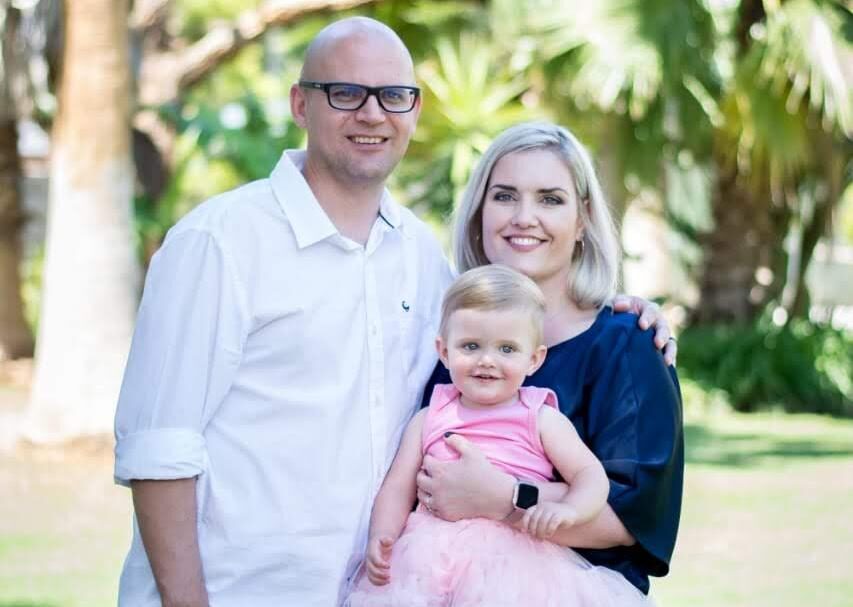 Phillip, Charmaine and their daughter